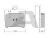 AISIN BPMB-2010 Brake Pad Set, disc brake